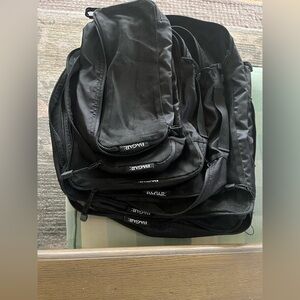 BAGAIL Black Packing Cubes Set of 6